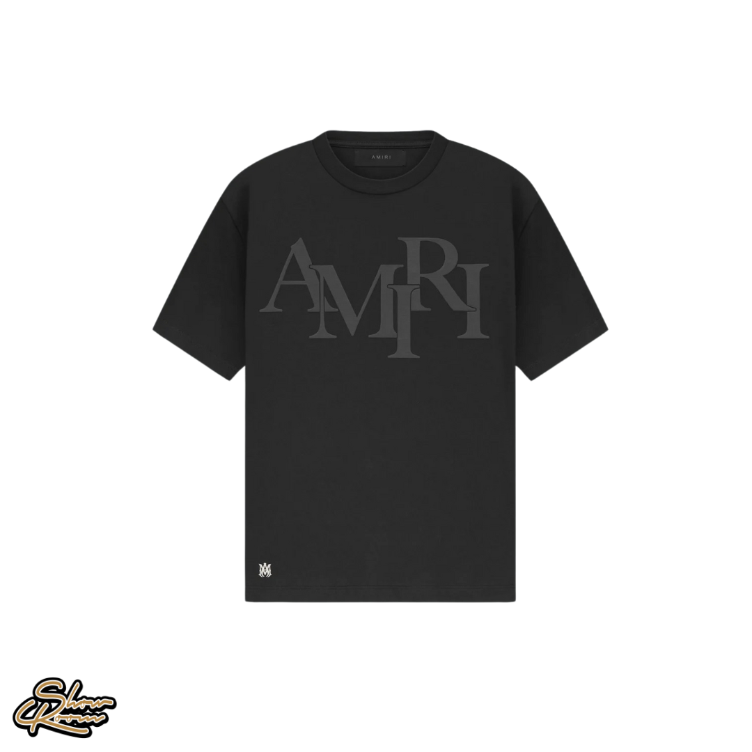 Amiri Staggered Logo Tee 