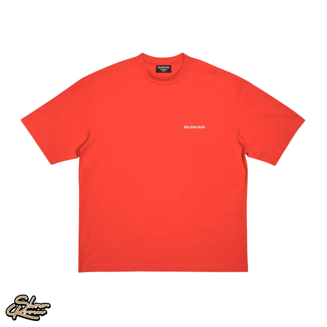Balenciaga Back Logo Regular Fit Vintage Tee 
