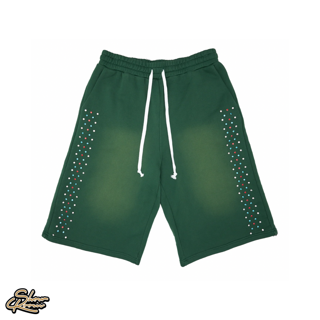 AZVA Hidden Crystal Sweat Shorts 