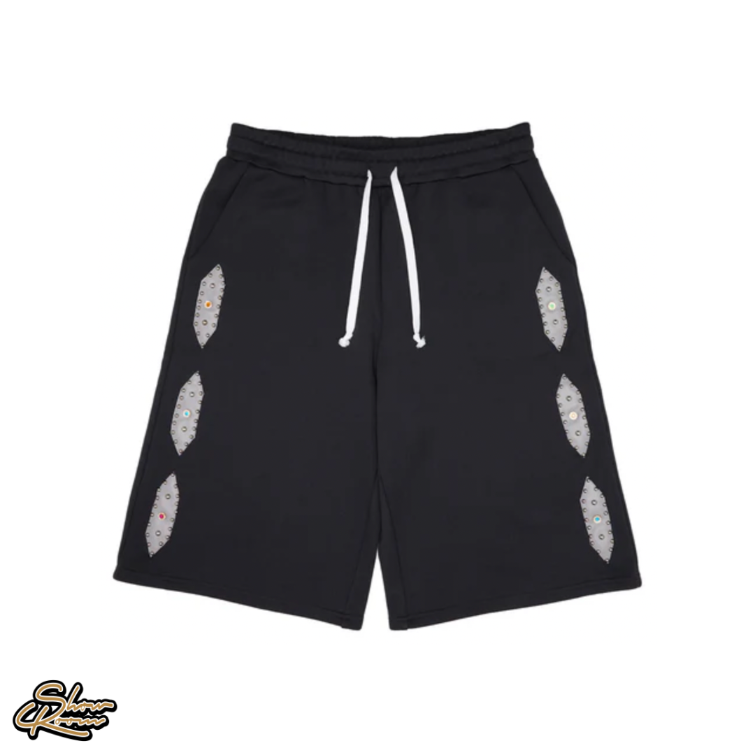 AZVA Studded Sweat Shorts 