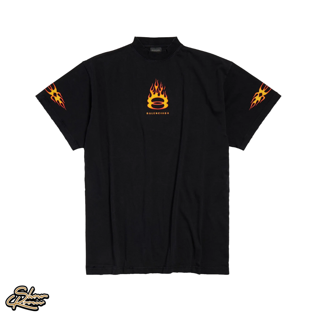 Balenciaga Burning Unity Oversized Tee 