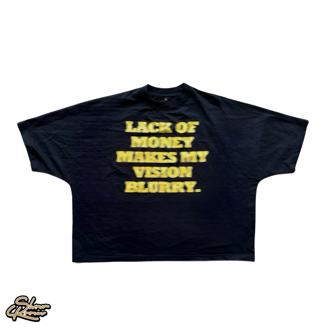 Plutocratic Lack Of Money Oversized Cropped Tee 