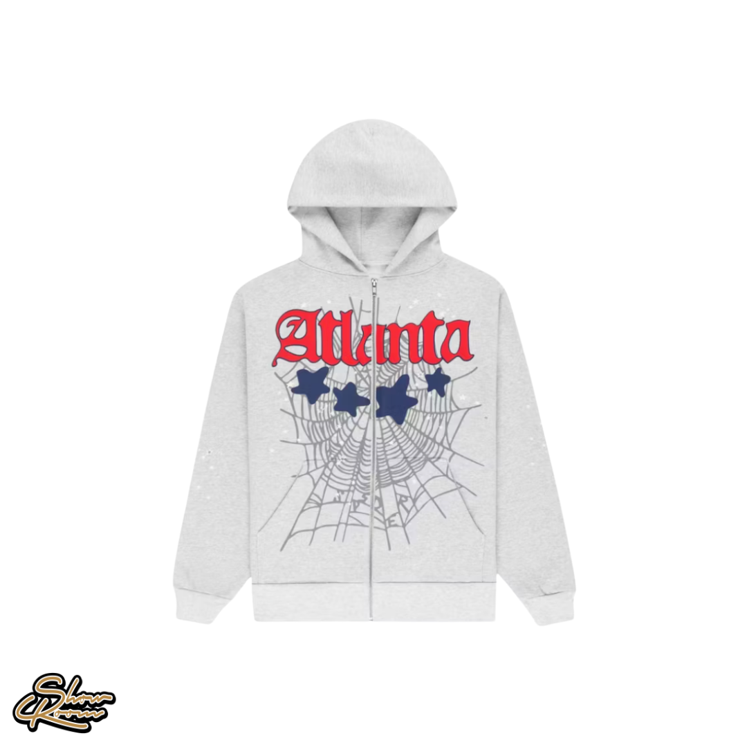Sp5der Atlanta Zip Up Hoodie 