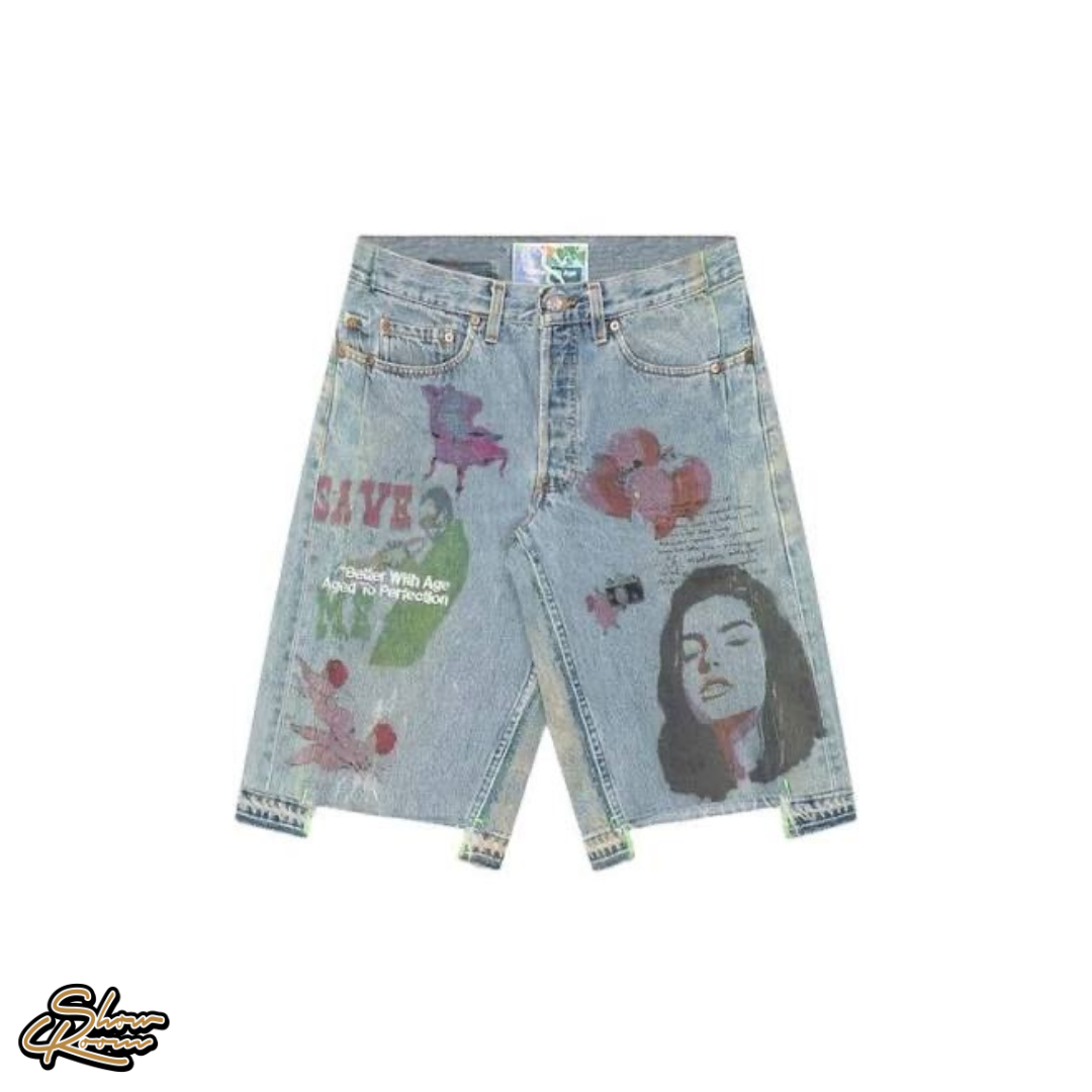 *Better With Age Harrison Triple Wide Denim Shorts 