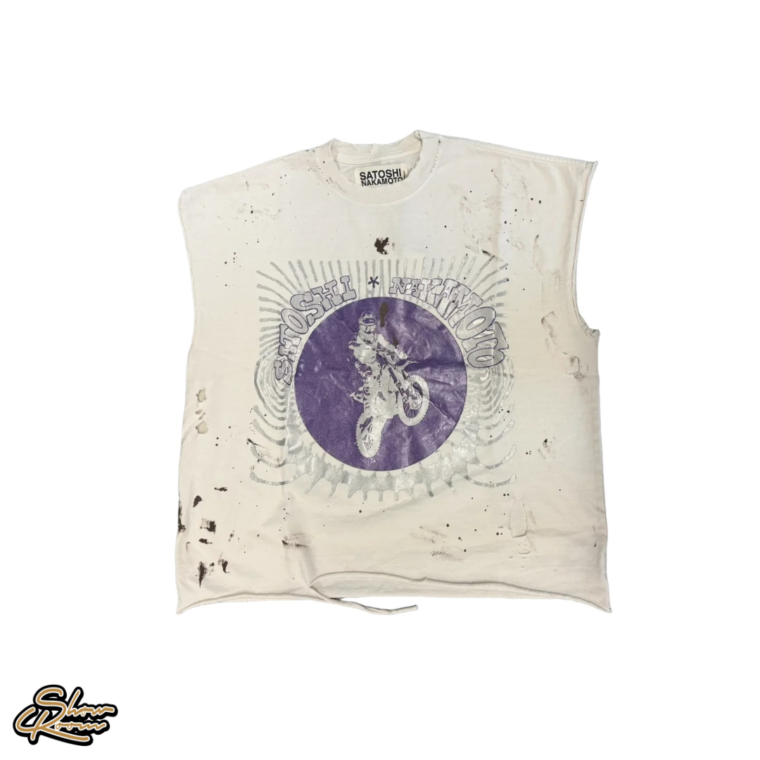 Satoshi Nakamoto Globe Of Death Cutoff Tee 