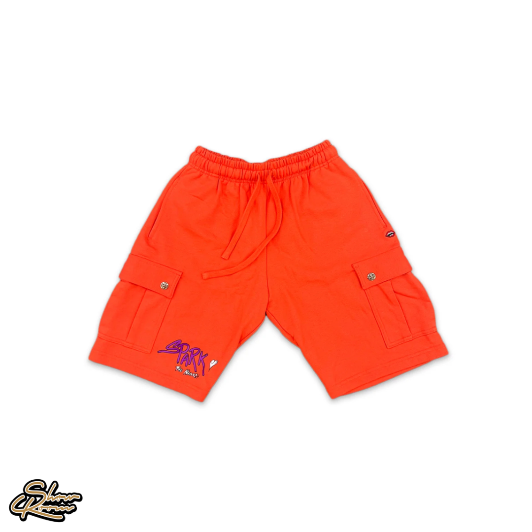 Chrome Hearts Matty Boy Sick Heart On Fire Sweat Shorts 