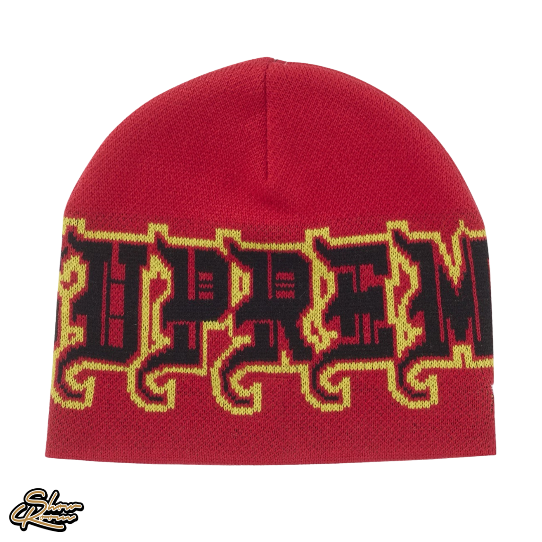 Supreme New Era Outline Beanie “Red”
