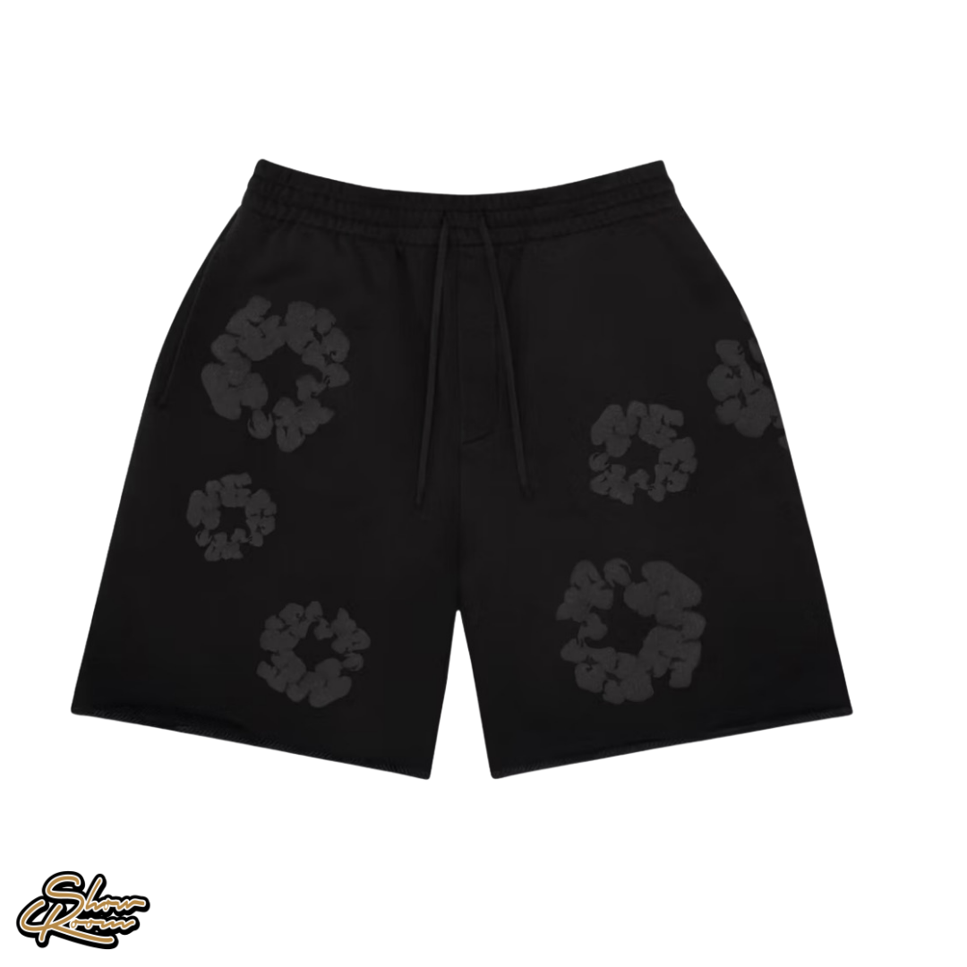 Denim Tears Faded Mono Cotton Wreath Sweatshorts 