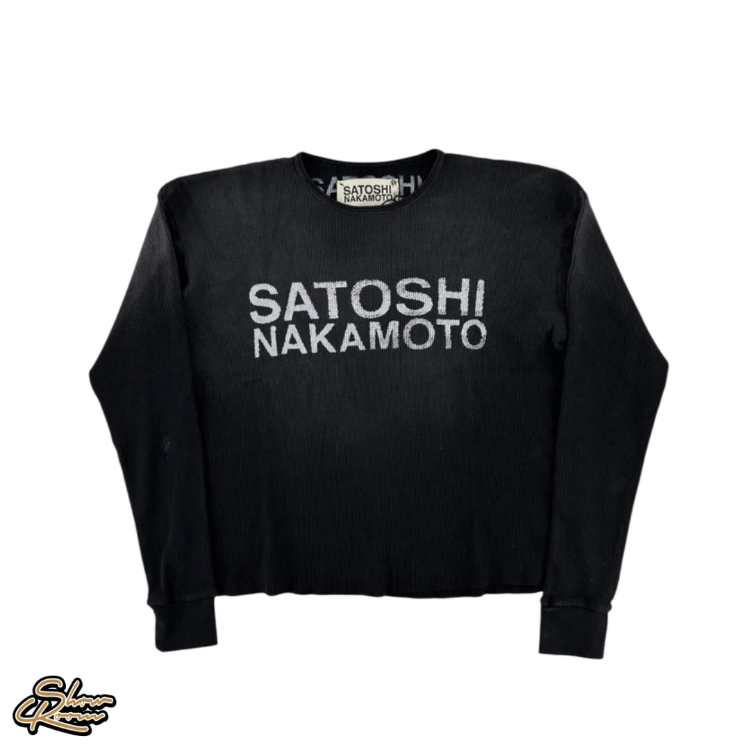 Satoshi Nakamoto Logo Thermal Longsleeve 
