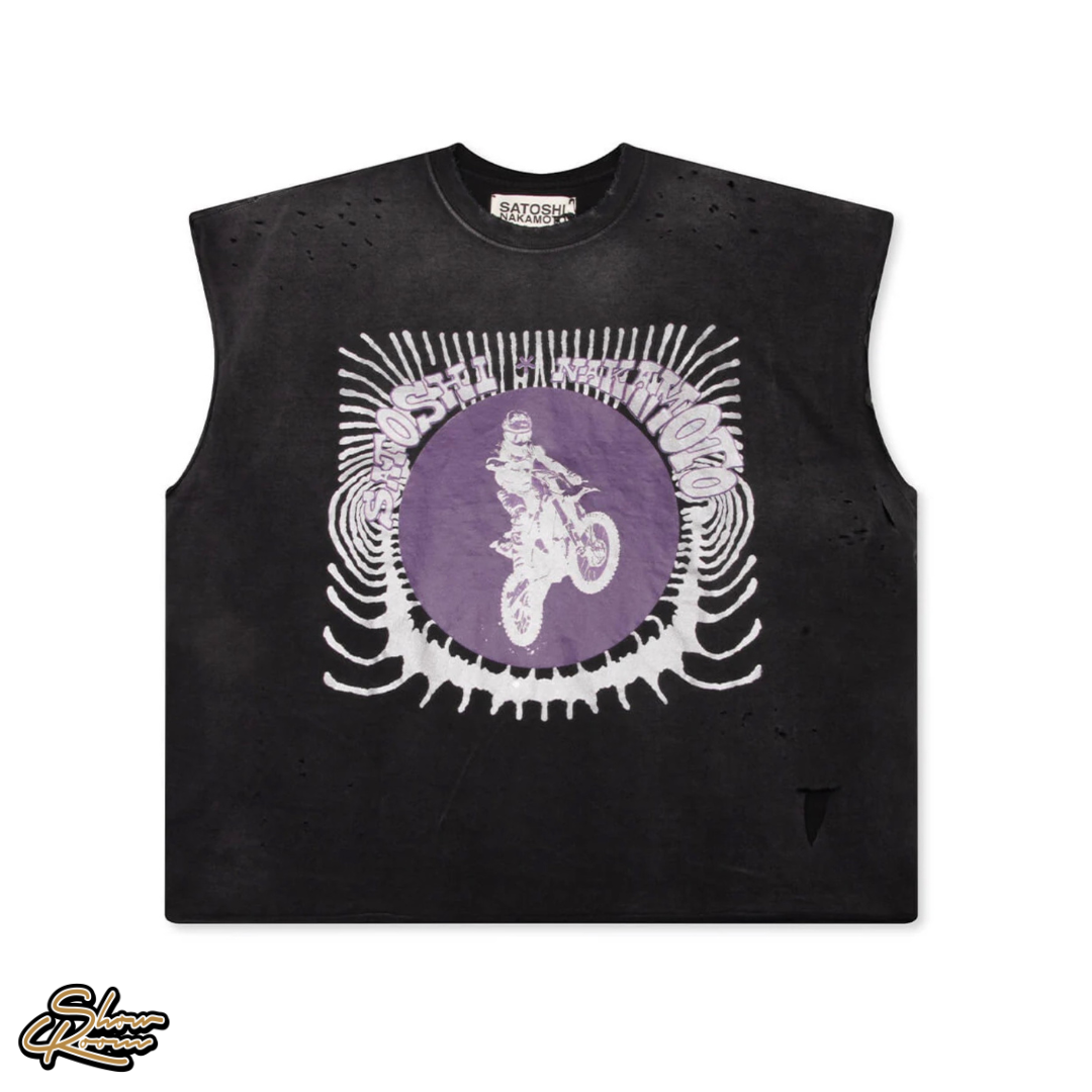 Satoshi Nakamoto Globe Of Death Cutoff Tee 