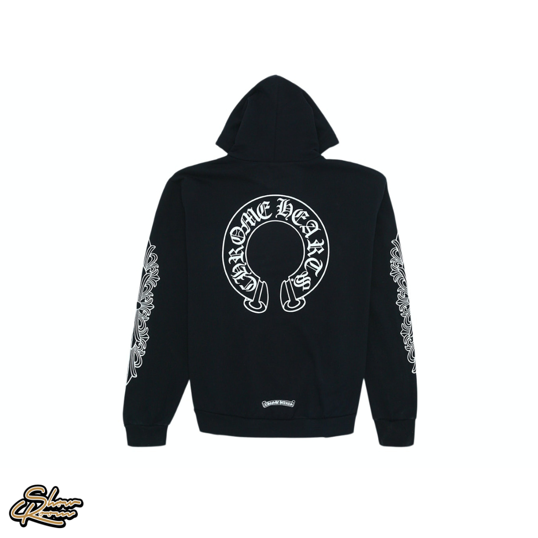 Chrome Hearts Horse Shoe Floral Hoodie 