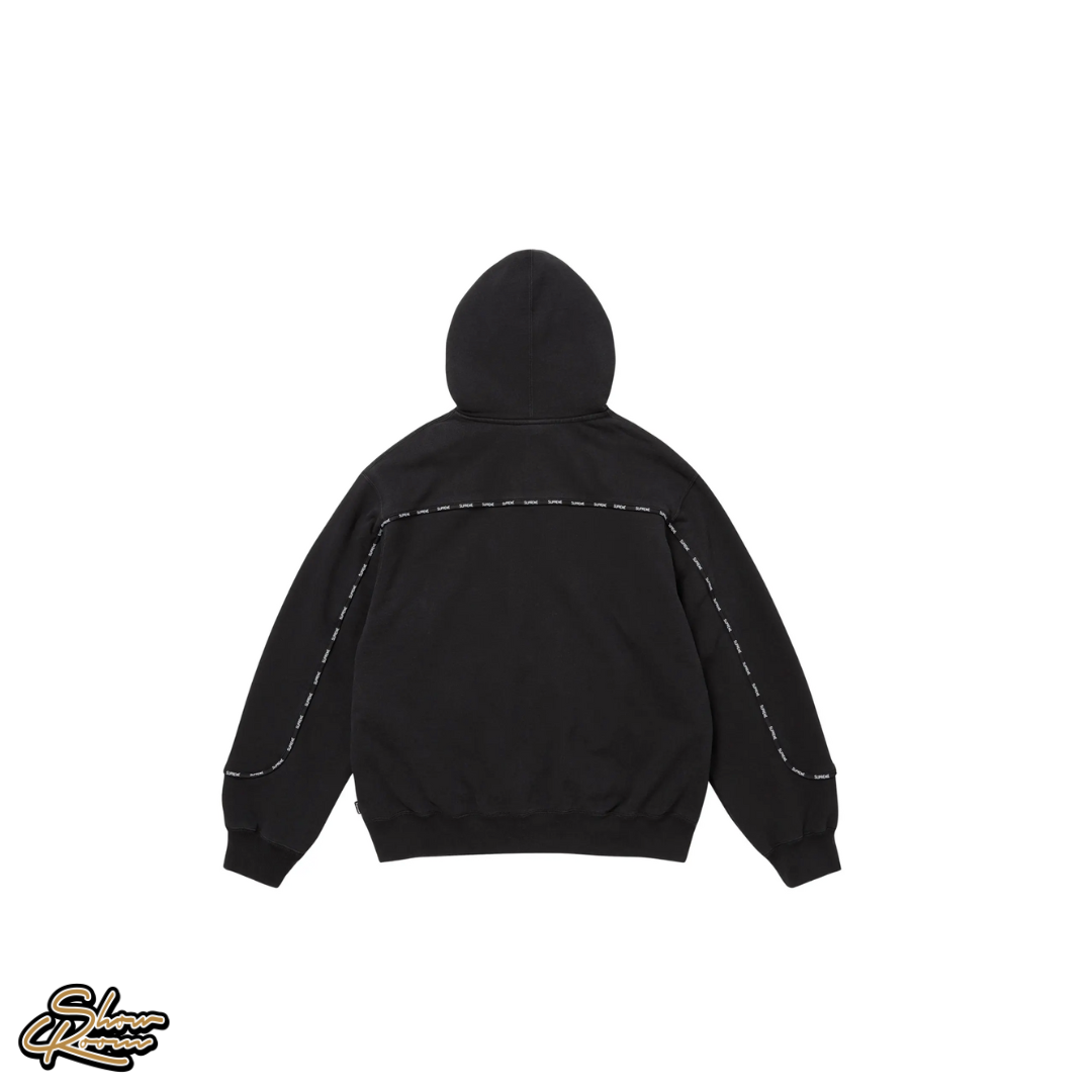 Supreme Piping Zip Up Hooded Sweatshirt 