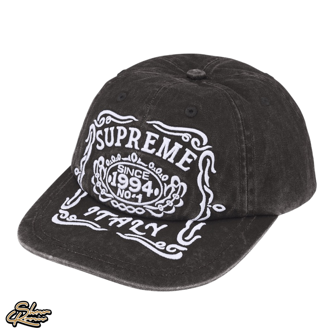 Supreme Italy 6-Panel Hat “Black”