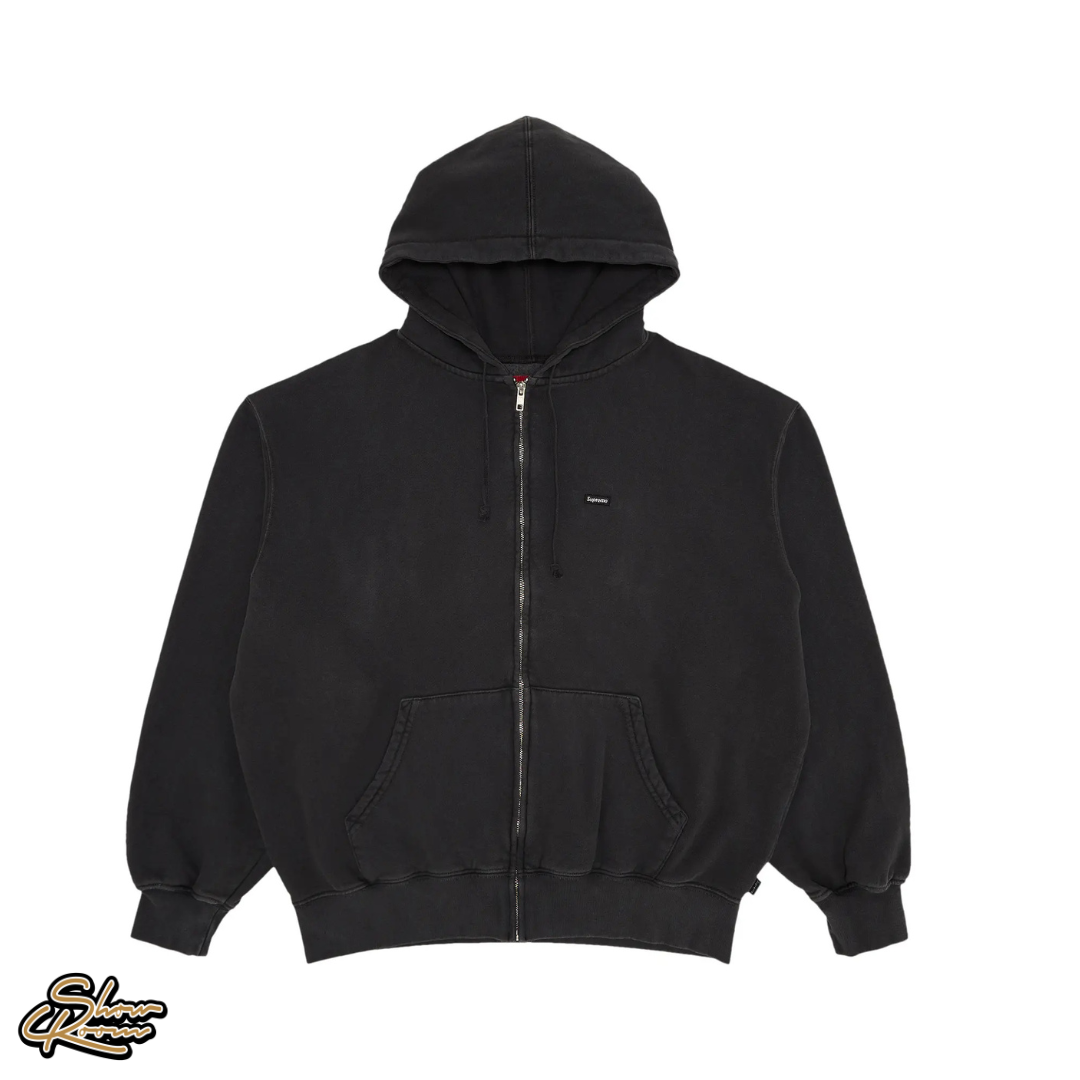 Supreme Overdyed Small Box Zip Up Hoodie 