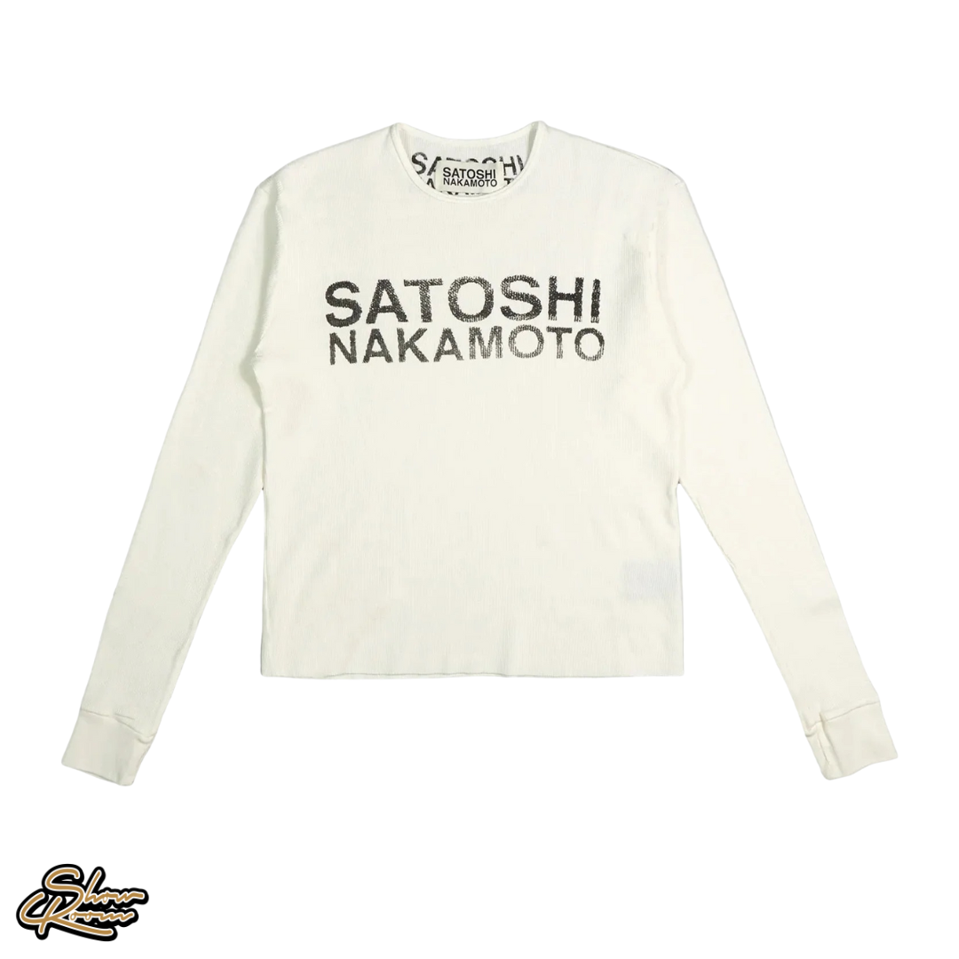 Satoshi Nakamoto Logo Thermal Longsleeve 